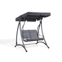 Beliani Schommelbank TESERO - Grijs Staal 8 Beliani Schommelbank TESERO - Grijs Staal -Zonnetuin Verkoopwinkel 008a280c4e654681b044ee70386baac6