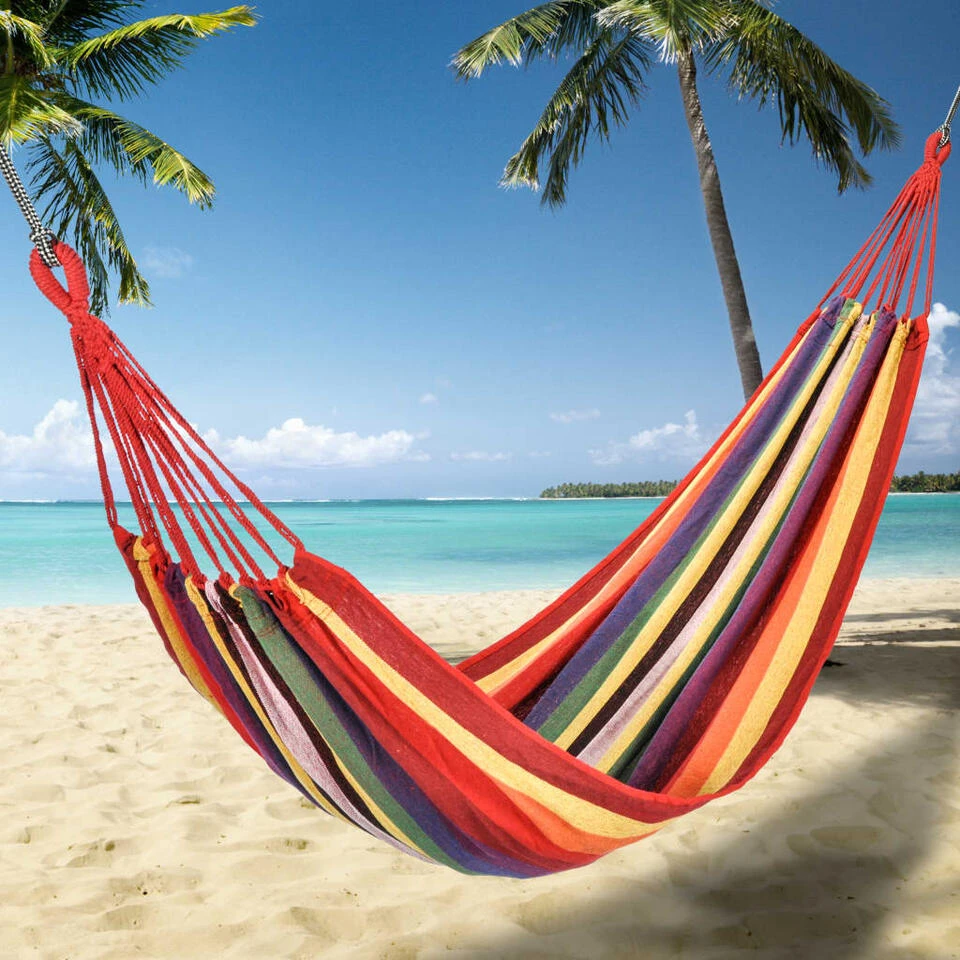 HI Hangmat 1 Persoon Meerkleurig 3 HI Hangmat 1 Persoon Meerkleurig - Afbeelding 2