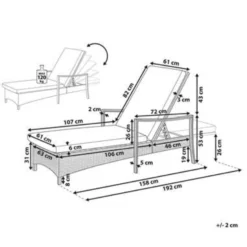 Beliani Tuinligstoel VASTO - Grijs Pe Rotan 7 Beliani Tuinligstoel VASTO - Grijs Pe Rotan -Zonnetuin Verkoopwinkel 06dea0f630ac4d4a9d8bf240b013e0ff