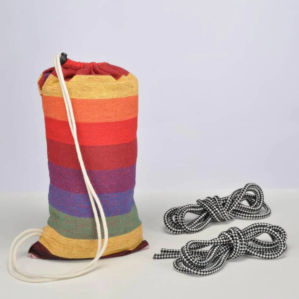 HI Hangmat 1 Persoon Meerkleurig 4 HI Hangmat 1 Persoon Meerkleurig - Afbeelding 3