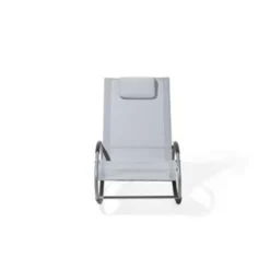 Beliani Tuinligstoel CAMPO - Grijs Polyester, Pvc -Zonnetuin Verkoopwinkel 0c75af79d919404d81a3ad45aac5f0f2