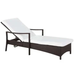 Beliani Tuinligstoel VASTO - Bruin Pe Rotan 8 Beliani Tuinligstoel VASTO - Bruin Pe Rotan -Zonnetuin Verkoopwinkel 1000000616 0102