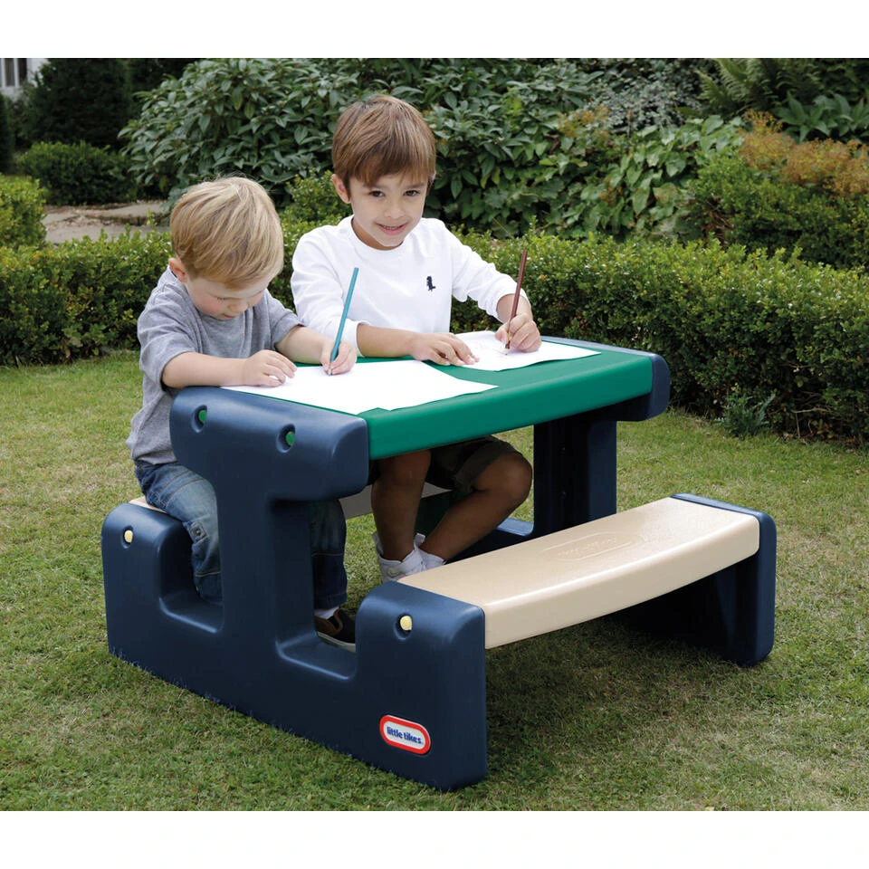 Little Tikes Picknicktafel Junior Jungle Groen Met Blauw 3 Little Tikes Picknicktafel Junior Jungle Groen Met Blauw