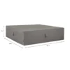 Madison - Hoes Voor Loungeset - 100 X 100 X 70 - Grijs -Zonnetuin Verkoopwinkel 1000036277