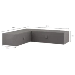 Madison - Loungeset Cover - Rechts - Grijs - 320 X 255 X 70