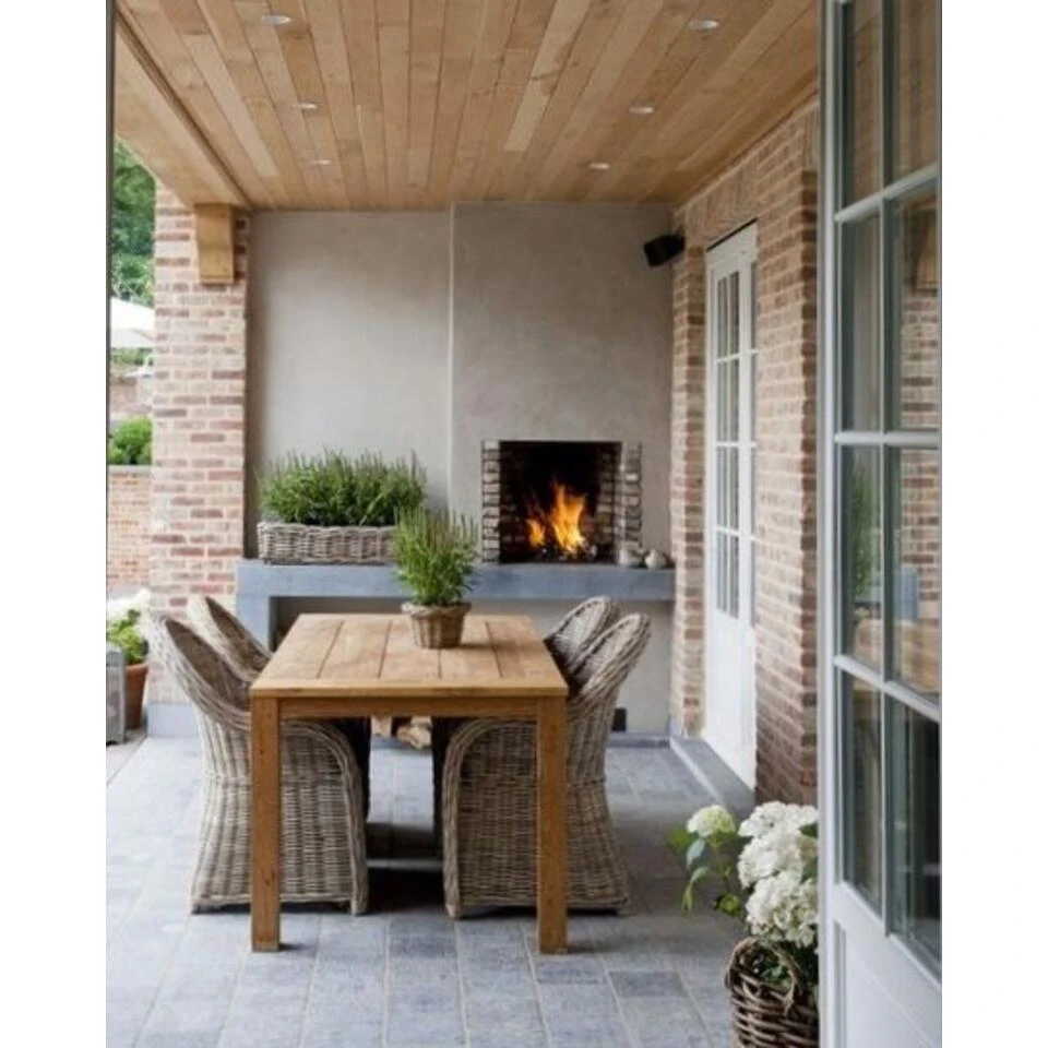 Livingfurn - Tuintafel Table Evoy - 100x200x78 - Teakhout 3 Livingfurn - Tuintafel Table Evoy - 100x200x78 - Teakhout - Afbeelding 2