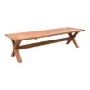 Livingfurn - Tuintafel Table Cross - 100x200x78 - Teakhout -Zonnetuin Verkoopwinkel 1000045419