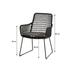 4 Seasons Taste Athena Tuinstoel + Basso Tuintafel 240x100 Cm -Zonnetuin Verkoopwinkel 1000045637 0102