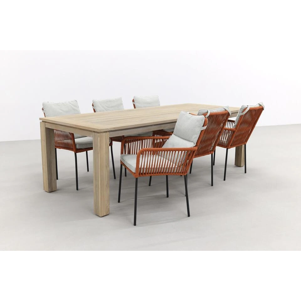 Teresa Terra/Rome Grey 240 Cm. Tuinset – 7-delig 4 Teresa Terra/Rome Grey 240 Cm. Tuinset – 7-delig - Afbeelding 2