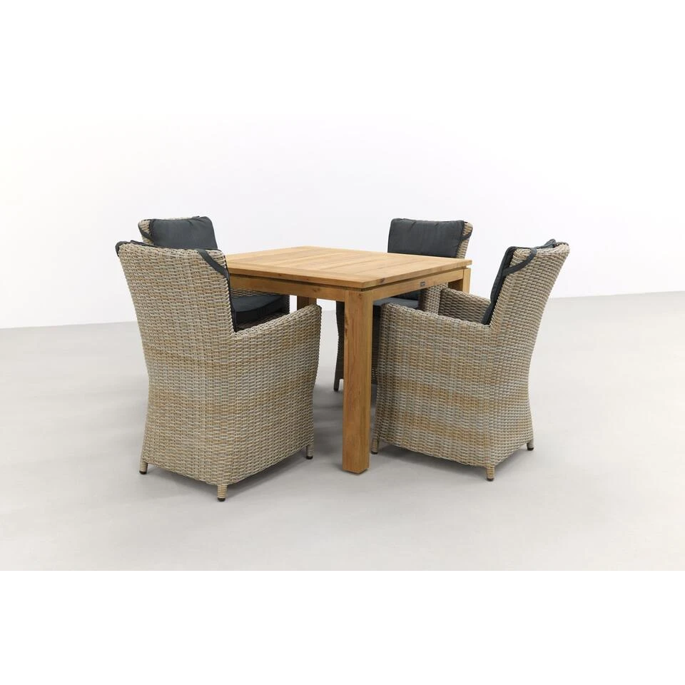 VDG Mante Dessert/Rome Brown 100 Cm. Tuinset - 5-delig 4 VDG Mante Dessert/Rome Brown 100 Cm. Tuinset - 5-delig - Afbeelding 2