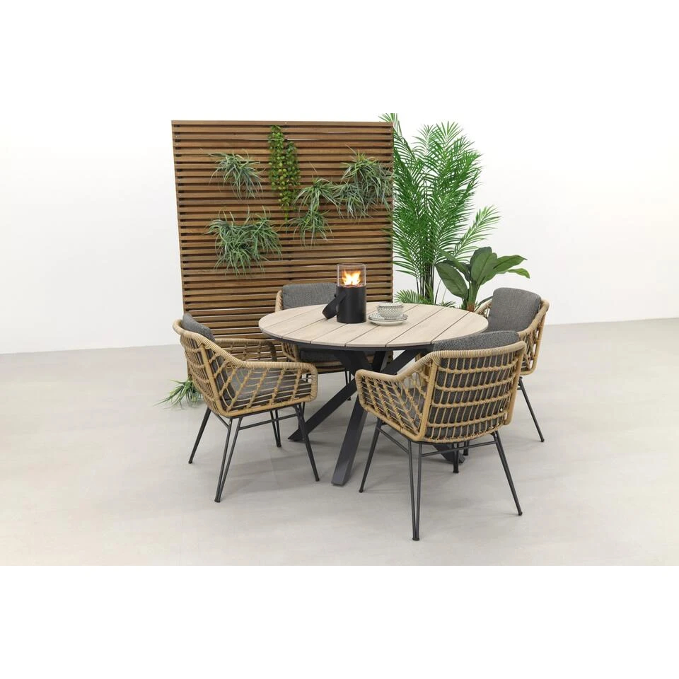 4 Seasons Cottage / GI Edison 122 Cm. - Ronde Tuinset 4 4 Seasons Cottage / GI Edison 122 Cm. - Ronde Tuinset - Afbeelding 2