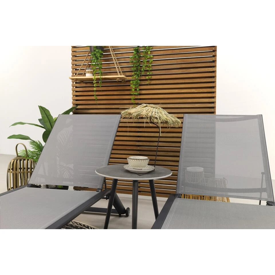 VDG Cairns Ligbedden + Bijzettafel Brasilia - Antraciet 6 VDG Cairns Ligbedden + Bijzettafel Brasilia - Antraciet - Afbeelding 4