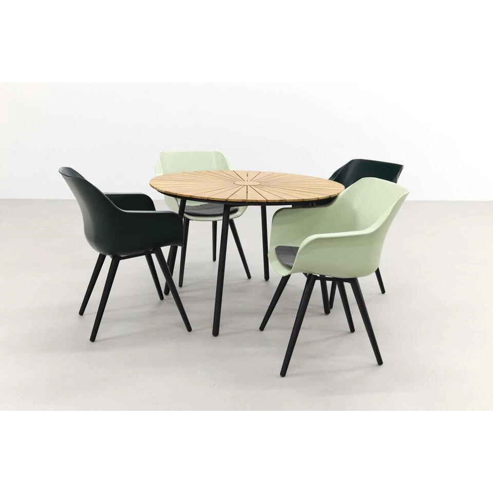Hartman Sophie Studio French- Night Green/Dave Teak 110 Cm. Tuinset 4 Hartman Sophie Studio French- Night Green/Dave Teak 110 Cm. Tuinset - Afbeelding 2