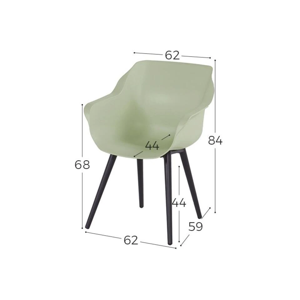 Hartman Sophie Studio French- Night Green/Dave Teak 110 Cm. Tuinset 6 Hartman Sophie Studio French- Night Green/Dave Teak 110 Cm. Tuinset - Afbeelding 4