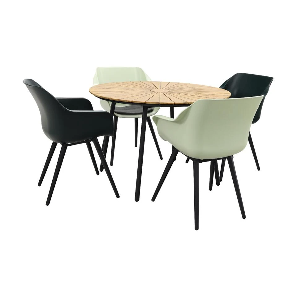 Hartman Sophie Studio French- Night Green/Dave Teak 110 Cm. Tuinset 3 Hartman Sophie Studio French- Night Green/Dave Teak 110 Cm. Tuinset