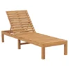VidaXL Ligbed Massief Teakhout -Zonnetuin Verkoopwinkel 1000056378