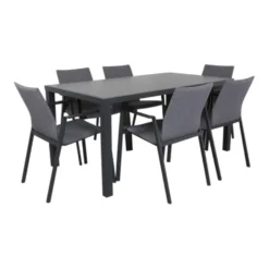 Lima Antraciet/Alma 160 Cm. Tuinset - 7-delig