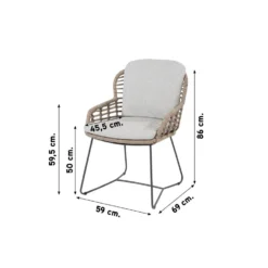 4SO Lugano/Prado Ø160 Cm. - Ronde Tuinset - 7-delig -Zonnetuin Verkoopwinkel 1000076450 0102