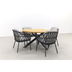 4SO Calpi/Prado 160 Cm. Ronde Tuinset - 7-delig 9 4SO Calpi/Prado 160 Cm. Ronde Tuinset - 7-delig -Zonnetuin Verkoopwinkel 1000077707 0103