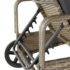 Tectake - Wicker Ligbed Cassis Zonnebed Ligstoel – Natuur 9 Tectake - Wicker Ligbed Cassis Zonnebed Ligstoel – Natuur -Zonnetuin Verkoopwinkel 1000077818 0103