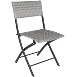 Tectake - Tuinset Balkonset - 2 Stoelen En 1 Tafel - Lichtgrijs -Zonnetuin Verkoopwinkel 1000077971 0103