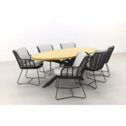 4 Seasons Fabrice/Taste Prado Ellips 240x115 Cm. Tuinset - 7 Delig 8 4 Seasons Fabrice/Taste Prado Ellips 240x115 Cm. Tuinset - 7 Delig -Zonnetuin Verkoopwinkel 1000084608 0102