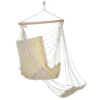HI Hangstoel Met Voetensteun Katoen Canvas Beige -Zonnetuin Verkoopwinkel 1000085424