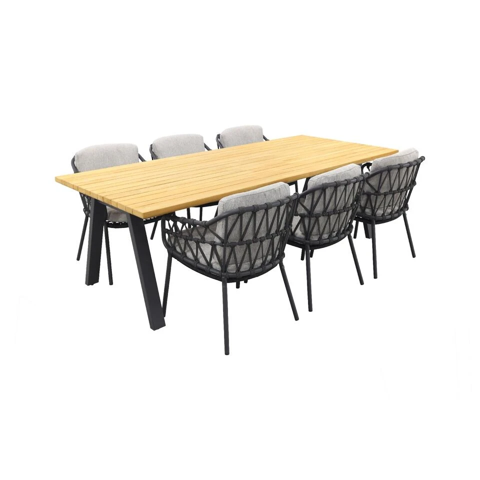 Taste Barista Antraciet/Ambassador 240x100 Cm. Tuinset - 7-delig 3 Taste Barista Antraciet/Ambassador 240x100 Cm. Tuinset - 7-delig