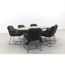 Taste Belmond / GI Edison 220x115 Cm. - Ovale Tuinset 9 Taste Belmond / GI Edison 220x115 Cm. - Ovale Tuinset -Zonnetuin Verkoopwinkel 1000086616 0103