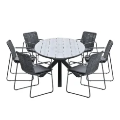 Garden Impressions Palma-Tulli Tuinset 7-delig-grey Teak Look