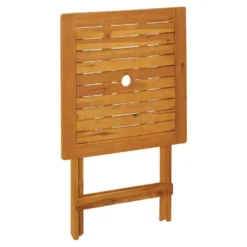 VidaXL Tuintafel Inklapbaar 60x60x75 Cm Massief Acaciahout -Zonnetuin Verkoopwinkel 1000087149 0103