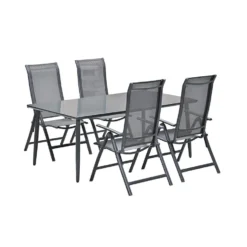 Garden Impressions Santos - Senna Tuinset 5-delig Donker Grijs 7 Garden Impressions Santos - Senna Tuinset 5-delig Donker Grijs -Zonnetuin Verkoopwinkel 1000087857 0103