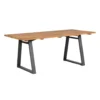 Exotan Tuintafel Sydney - Teak/Metaal - Naturel - 75x185x90 -Zonnetuin Verkoopwinkel 1000089235