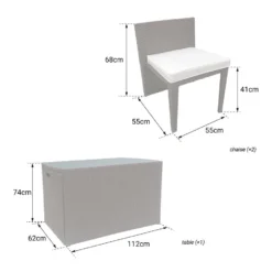 Happy Garden Buitenmeubelsets SANTORIN - Bruin - Staal 9 Happy Garden Buitenmeubelsets SANTORIN - Bruin - Staal -Zonnetuin Verkoopwinkel 1000092350 0104