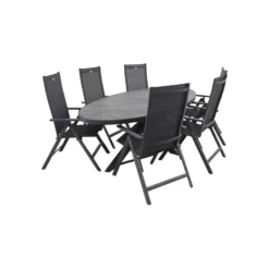 Hartman Napoli/Silva 240x115 Cm. Ovale Tuinset - Verstelbaar