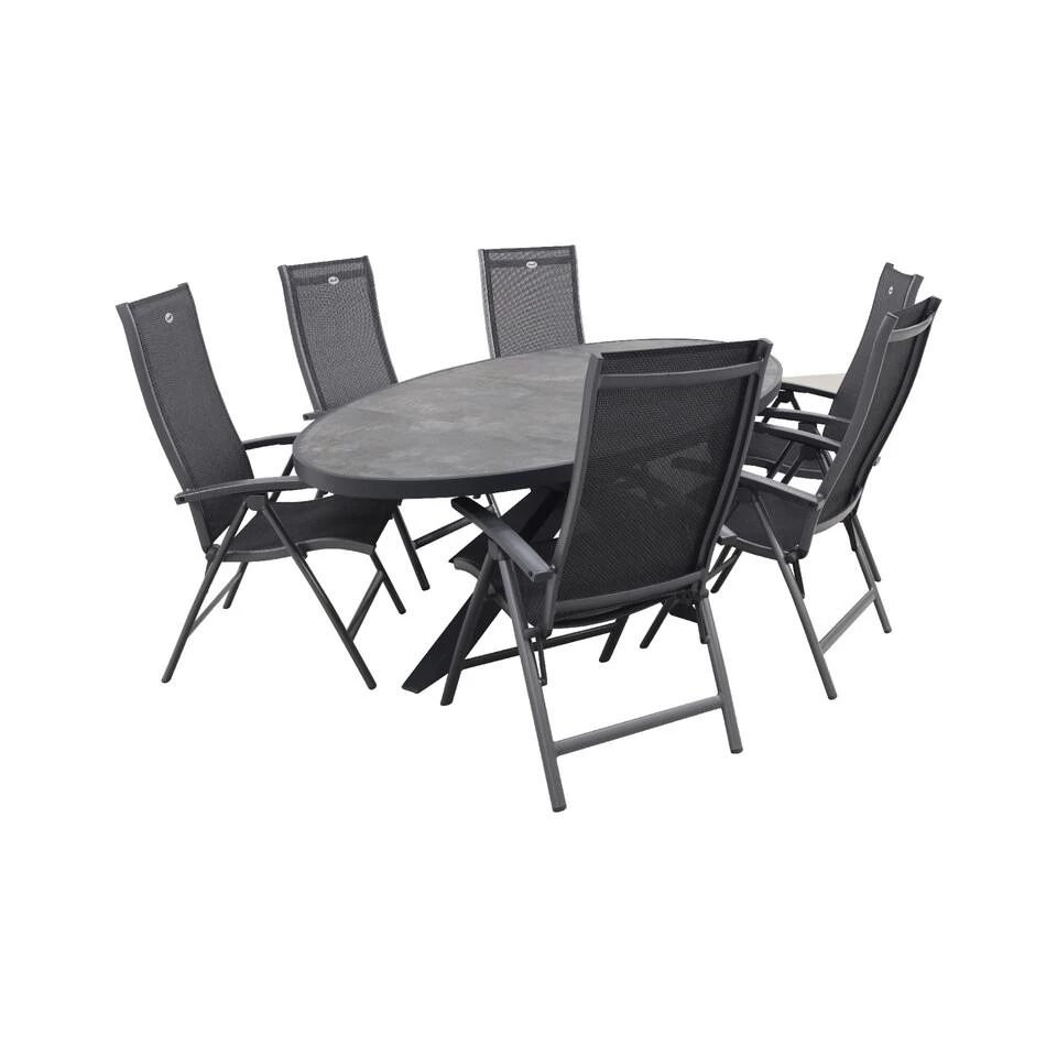 Hartman Salvatore/Silva 240x115 Cm. Ovale Tuinset - Verstelbaar 3 Hartman Salvatore/Silva 240x115 Cm. Ovale Tuinset - Verstelbaar