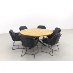 Taste Belmond Antraciet/Prado 160 Cm. Ronde Tuinset - 7-delig 9 Taste Belmond Antraciet/Prado 160 Cm. Ronde Tuinset - 7-delig -Zonnetuin Verkoopwinkel 1000093329 0103