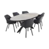 Hartman Sophie/Silva Houtlook 240x115 Cm. Ovale Tuinset - 7-delig -Zonnetuin Verkoopwinkel 1000093382
