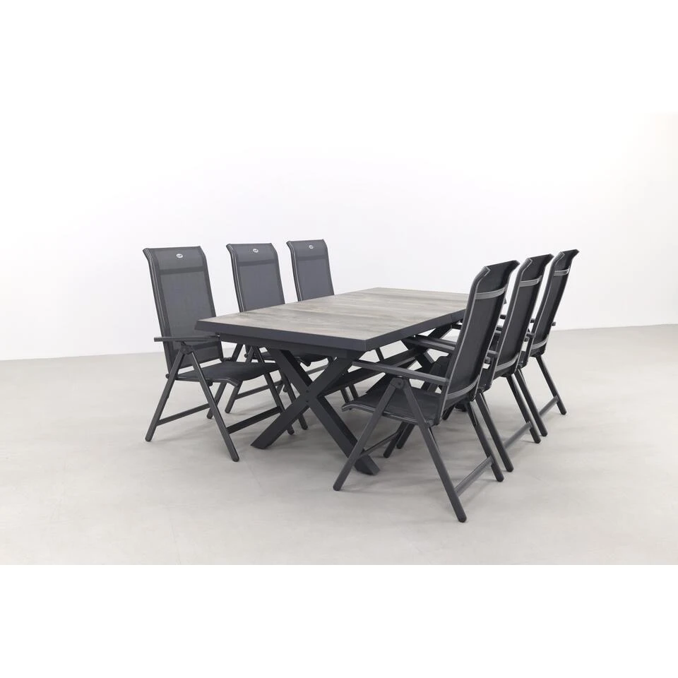 Hartman Milaan/Ottowa 205-265x100 Cm. - 7-delige Tuinset 6 Hartman Milaan/Ottowa 205-265x100 Cm. - 7-delige Tuinset - Afbeelding 4
