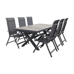 Hartman Milaan/Ottowa 205-265x100 Cm. - 7-delige Tuinset