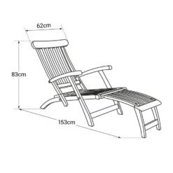 Happy Garden Zonnebedden LOMBOK - Bruin - Hout -Zonnetuin Verkoopwinkel 1000094844 0104