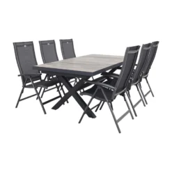 Zonnetuin Verkoopwinkel 10 Hartman Salvatore/Ottowa 205-265x100 Cm. - 7-delige Tuinset Verstelbaar