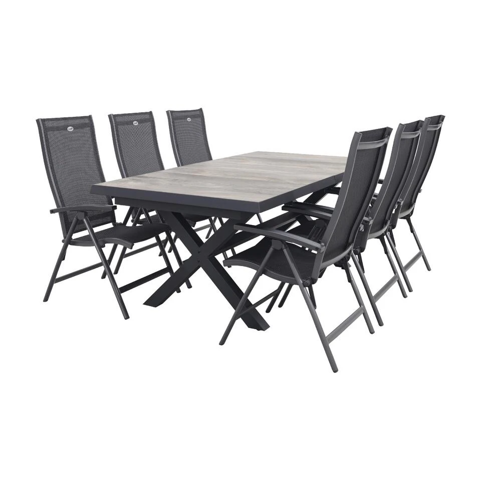 Hartman Salvatore/Ottowa 205-265x100 Cm. - 7-delige Tuinset Verstelbaar 3 Hartman Salvatore/Ottowa 205-265x100 Cm. - 7-delige Tuinset Verstelbaar