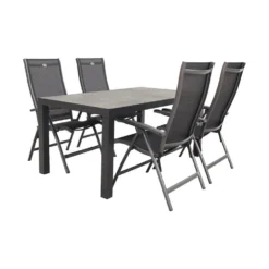 Hartman Salvatore/President 160 Cm. Verstelbare Tuinset - 5-delig