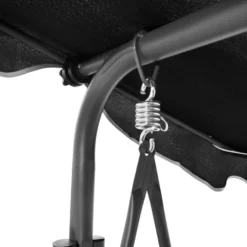 VidaXL Schommelbank Met Luifel Zwart 8 VidaXL Schommelbank Met Luifel Zwart -Zonnetuin Verkoopwinkel 1062840b74434efba0a7248843007dd3