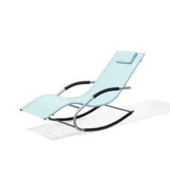 Beliani Tuinligstoel CARANO - Groen Staal, Textiel -Zonnetuin Verkoopwinkel 1d4f33968a4542058de685c16f345cdc