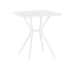 Beliani Tuintafelset SERSALE - Wit Smc (kunststof) -Zonnetuin Verkoopwinkel 2057e89b058445dd9d59f6530cdef44f