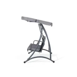 Beliani Schommelbank TEMPLE - Grijs Polyester -Zonnetuin Verkoopwinkel 2971f8da568d4ff79c32d700b35c5e55