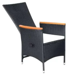 VidaXL 9-delige Tuinset Poly Rattan Acaciahout Zwart 8 VidaXL 9-delige Tuinset Poly Rattan Acaciahout Zwart -Zonnetuin Verkoopwinkel 317e4a05e2ef48cfa72fb3b25f1d0798