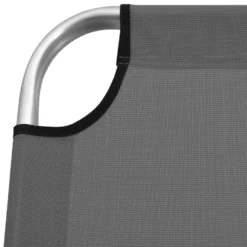 VidaXL Ligbed Extra Hoog Inklapbaar Senior Aluminium Grijs -Zonnetuin Verkoopwinkel 368308eaffe2480b9314d83b3853ffff